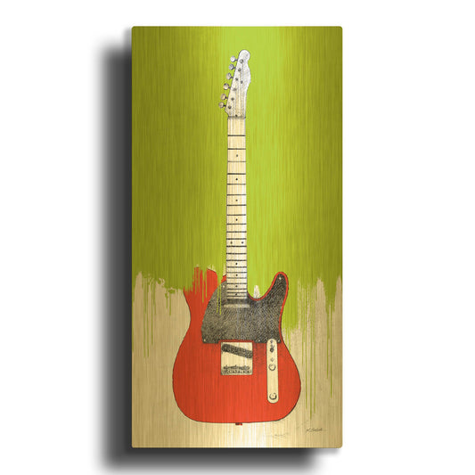 'Garage Band I Paint' By Mike Schick Gold Metal Wall Art