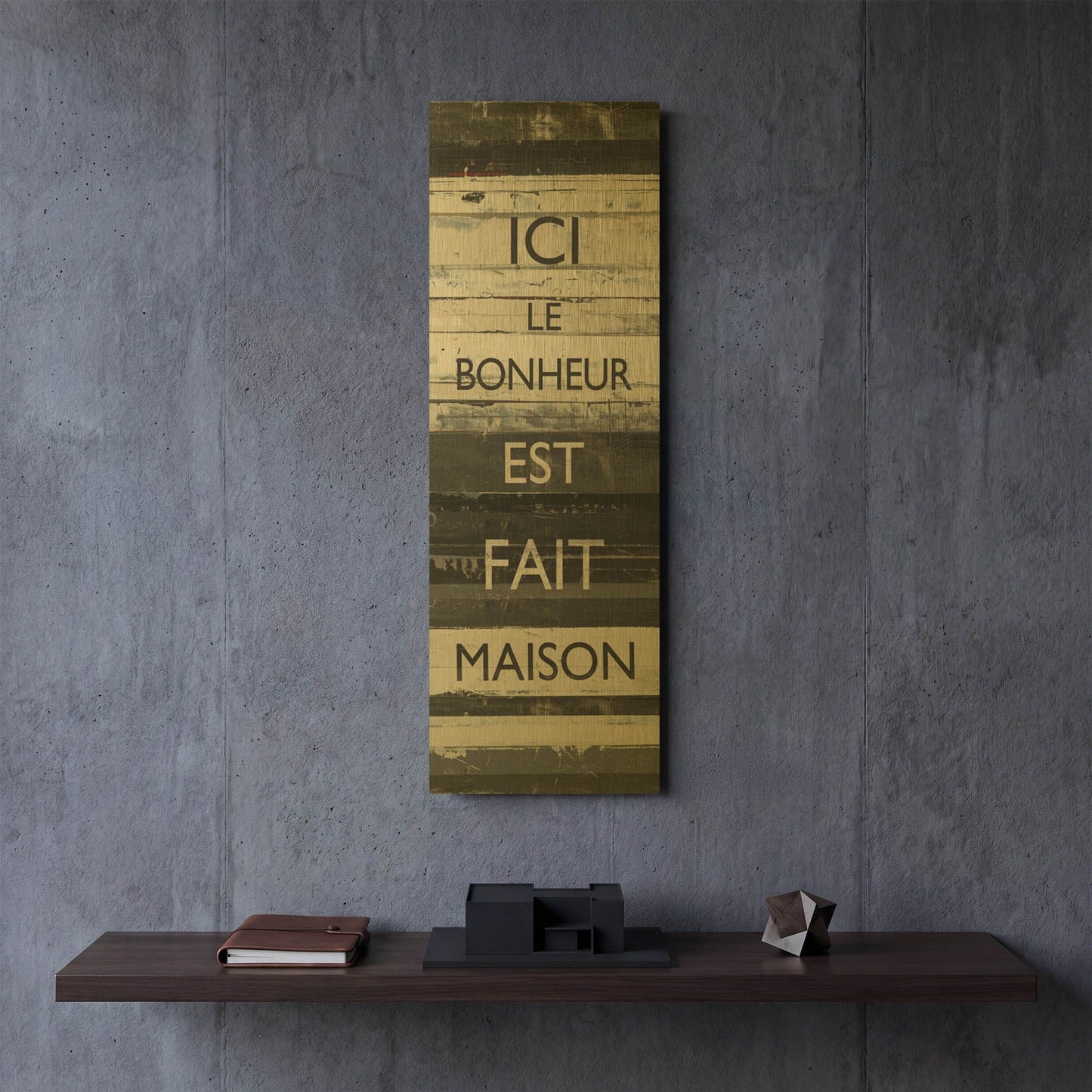 'Zephyr Quote IV' By Mike Schick Gold Metal Wall Art