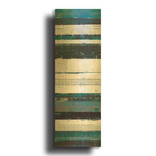 'Blue Zephyr IV' By Mike Schick Gold Metal Wall Art
