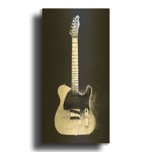 'Garage Band I Wb' By Mike Schick Gold Metal Wall Art