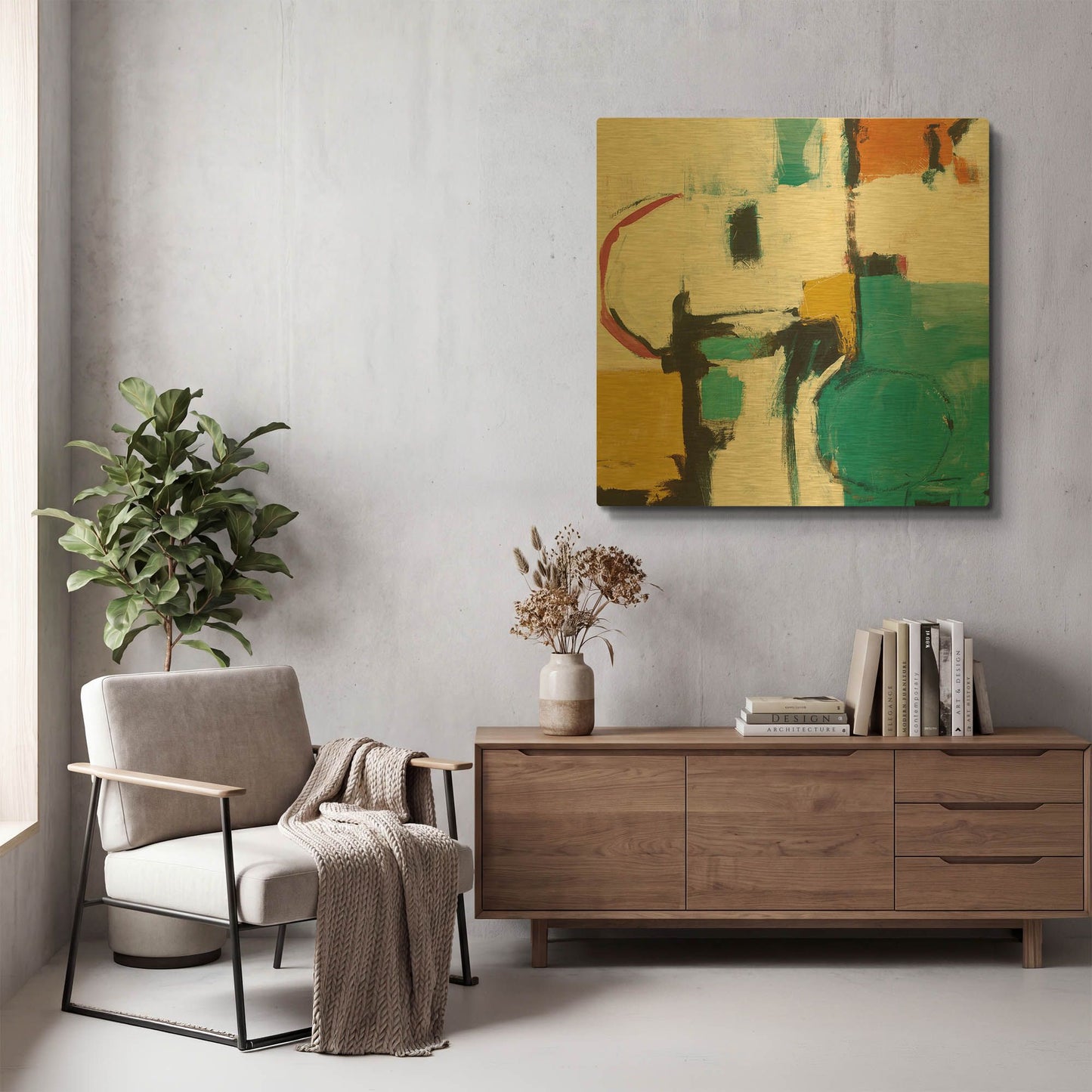 'Catalina II Pink' By Mike Schick Gold Metal Wall Art