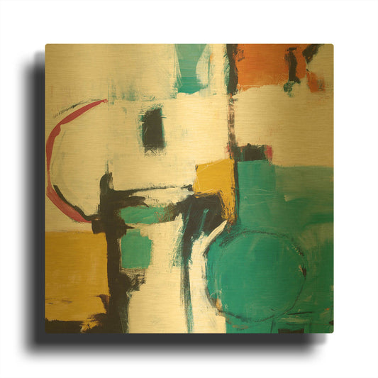 'Catalina II Pink' By Mike Schick Gold Metal Wall Art