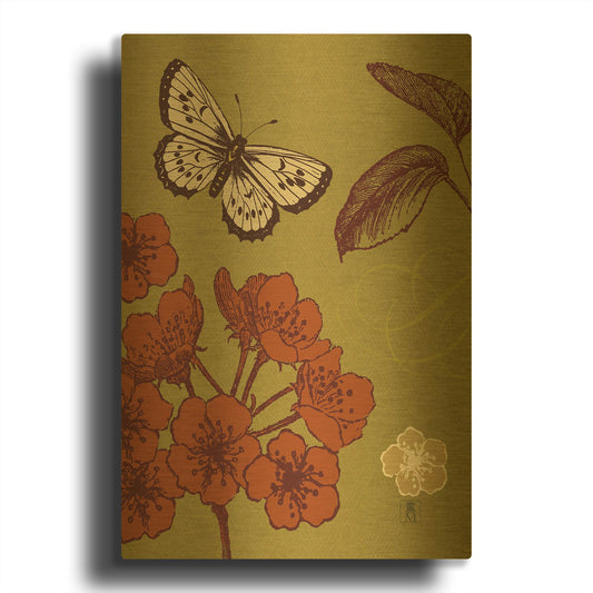 'Orchard Flight' By Studio Mousseau Gold Metal Wall Art
