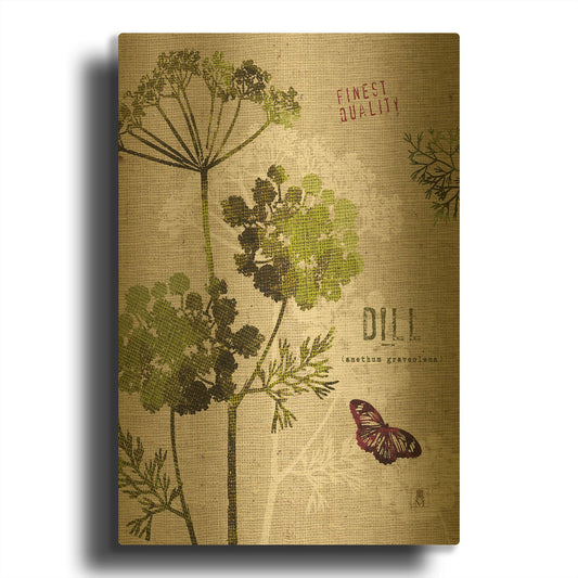 'Organic Dill' By Studio Mousseau Gold Metal Wall Art
