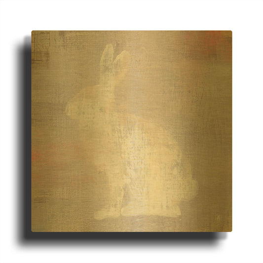 'Lodge Fauna II FB' By Studio Mousseau Gold Metal Wall Art