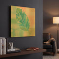 'Beach Cove Leaves III' By Studio Mousseau Gold Metal Wall Art