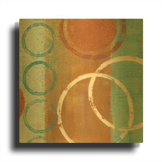 'Abstract of Circles' By Studio Mousseau Gold Metal Wall Art