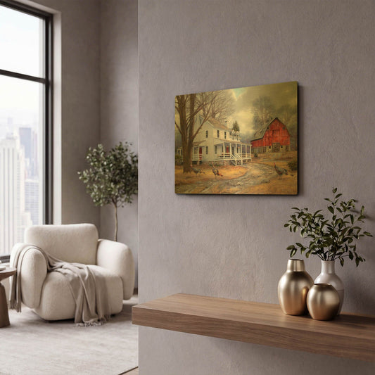 'The Way It Used To Be' By Chuck Pinson Gold Metal Wall Art