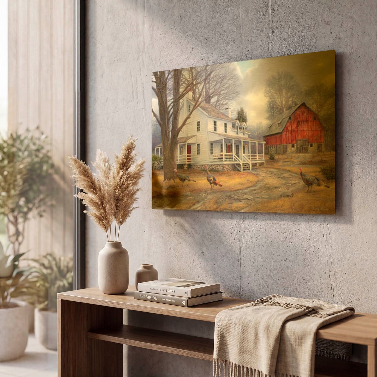 'The Way It Used To Be' By Chuck Pinson Gold Metal Wall Art