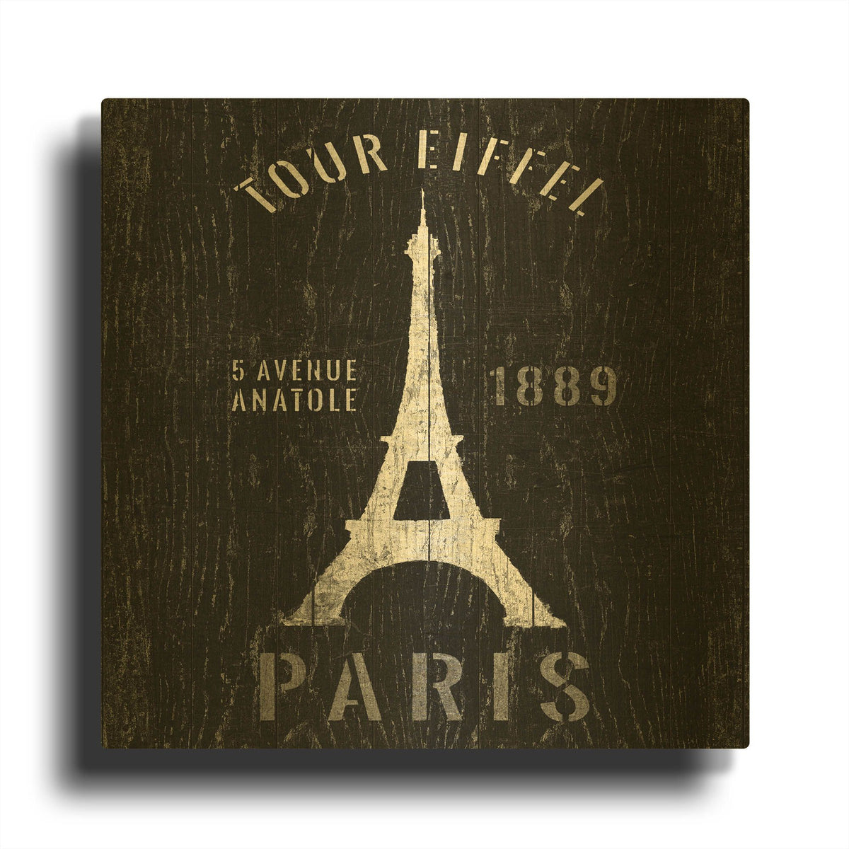 'Eiffel Tower' By Wild Apple Portfolio Gold Metal Wall Art