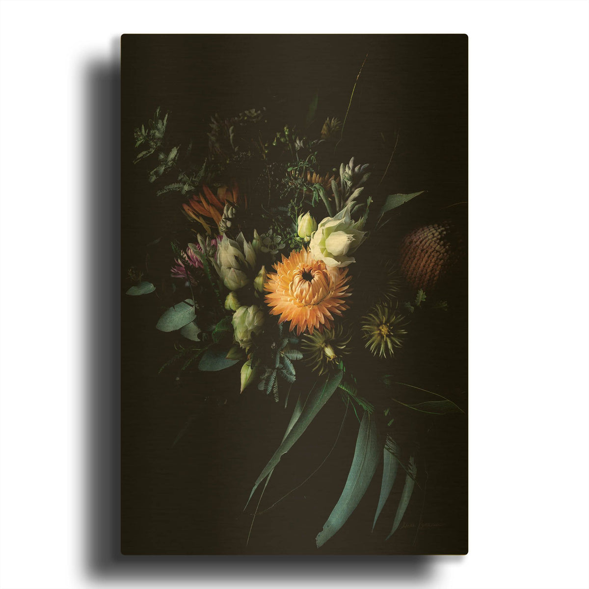 'Native Collection' By Elise Catterall Gold Metal Wall Art