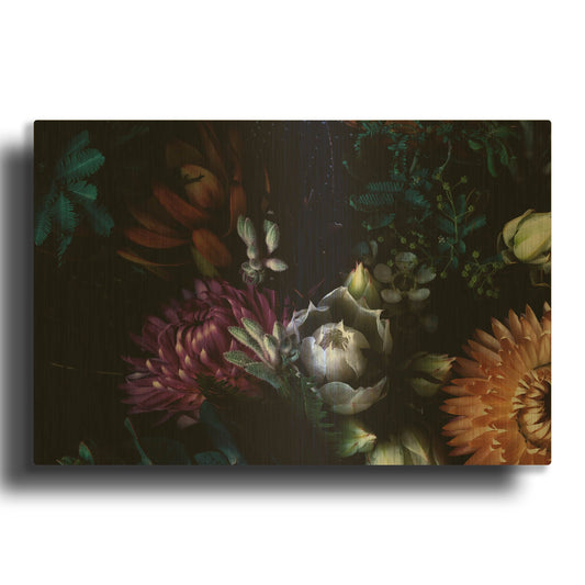 'Paper Daisies and Blushing Brides' By Elise Catterall Gold Metal Wall Art