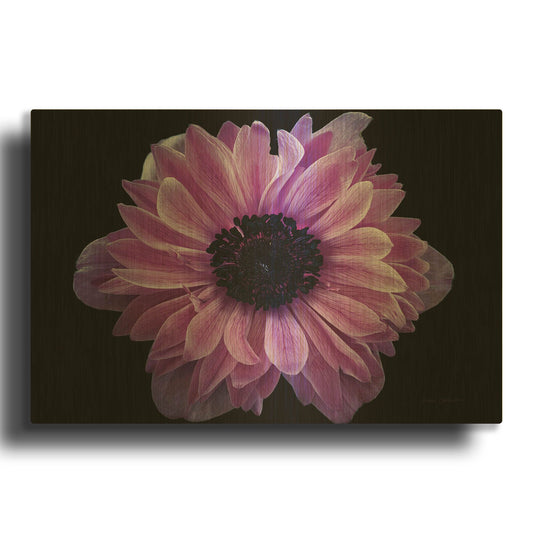 'Purple Anemone' By Elise Catterall Gold Metal Wall Art