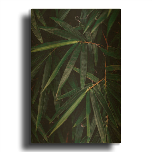 'Palm Detail' By Elise Catterall Gold Metal Wall Art