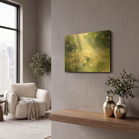 'Landscape Light' By Katrina Pete Gold Metal Wall Art