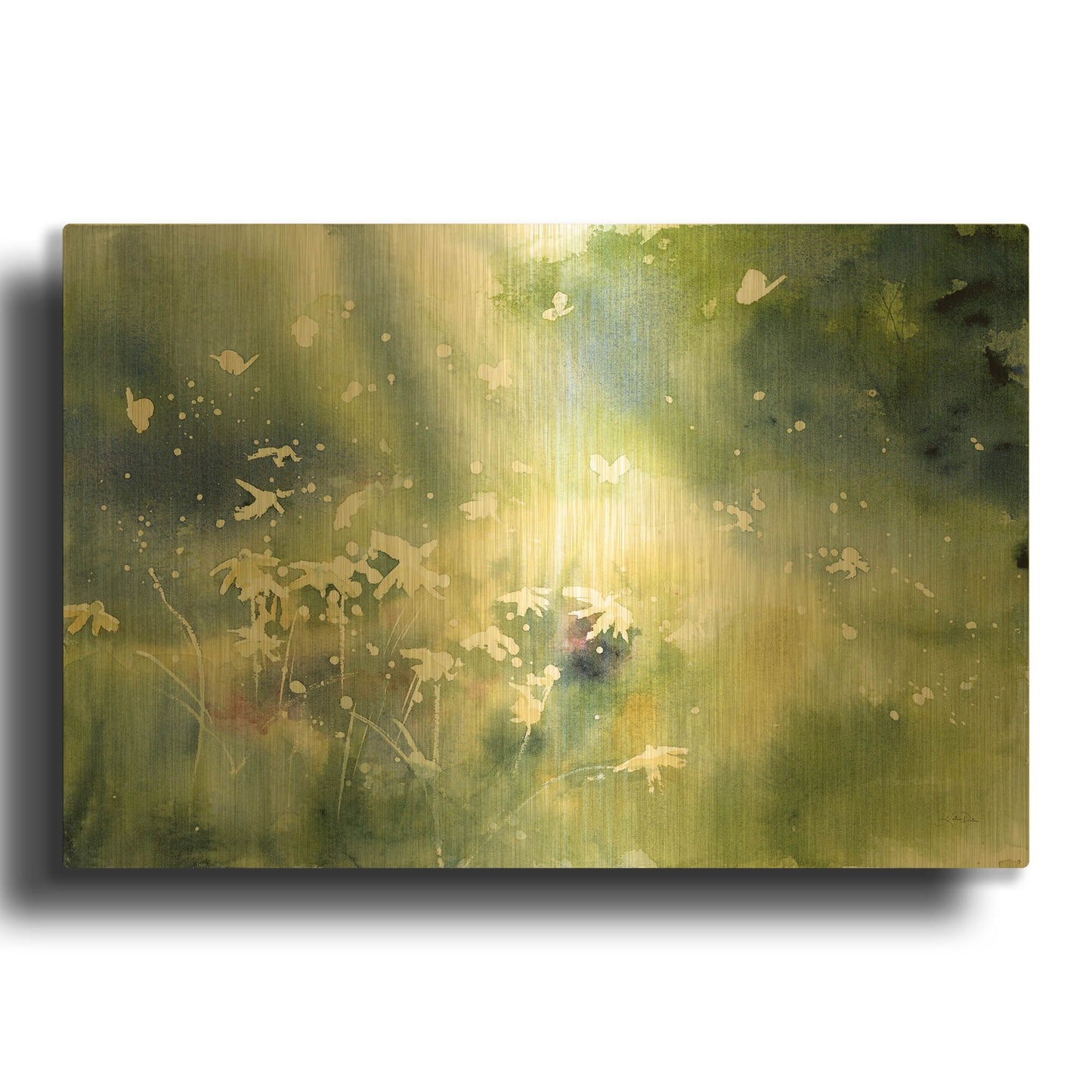'Landscape Light' By Katrina Pete Gold Metal Wall Art