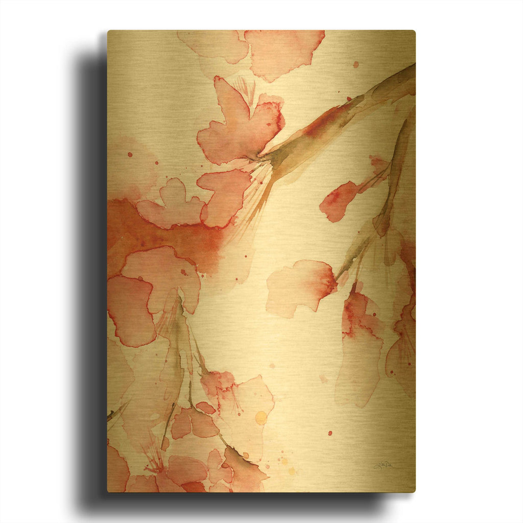 'Blossom I Crop' By Katrina Pete Gold Metal Wall Art