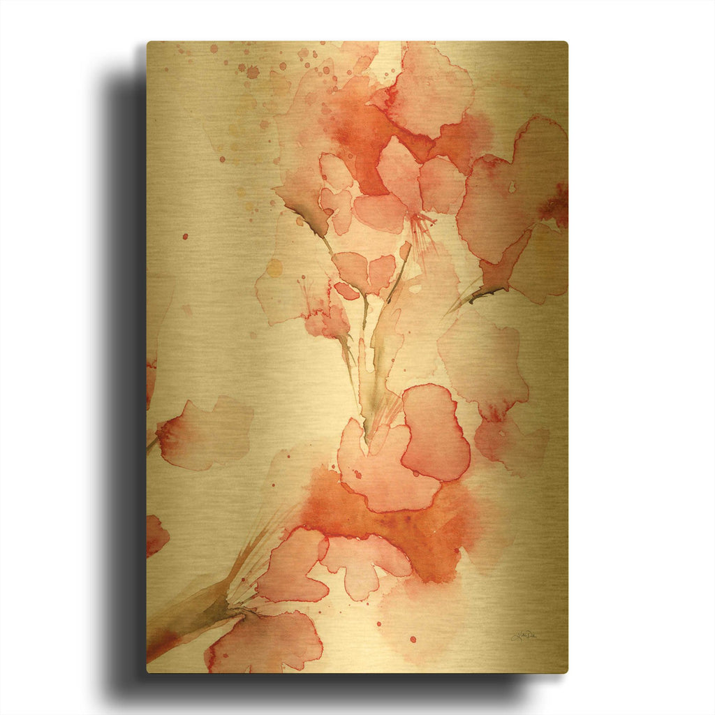 'Blossom II Crop' By Katrina Pete Gold Metal Wall Art