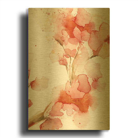 'Blossom II Crop' By Katrina Pete Gold Metal Wall Art