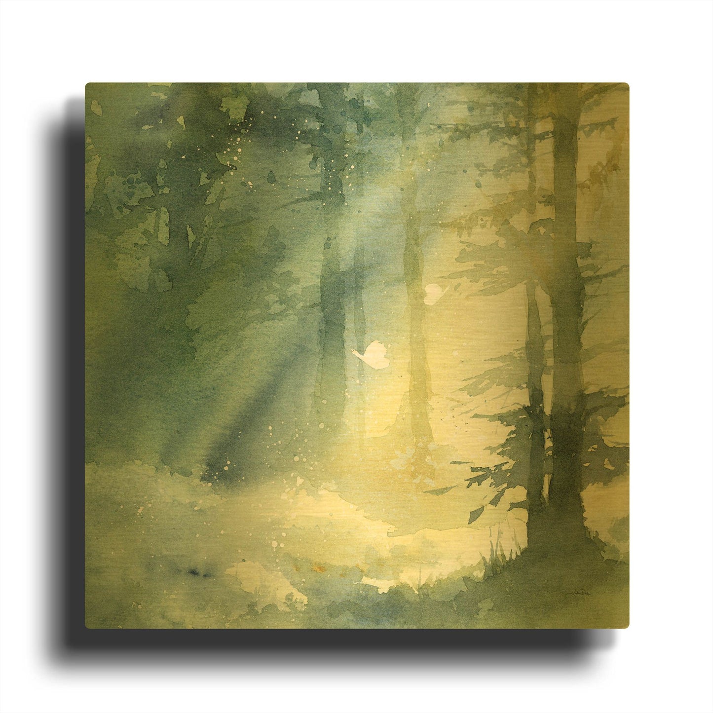 'Shady Grove' By Katrina Pete Gold Metal Wall Art