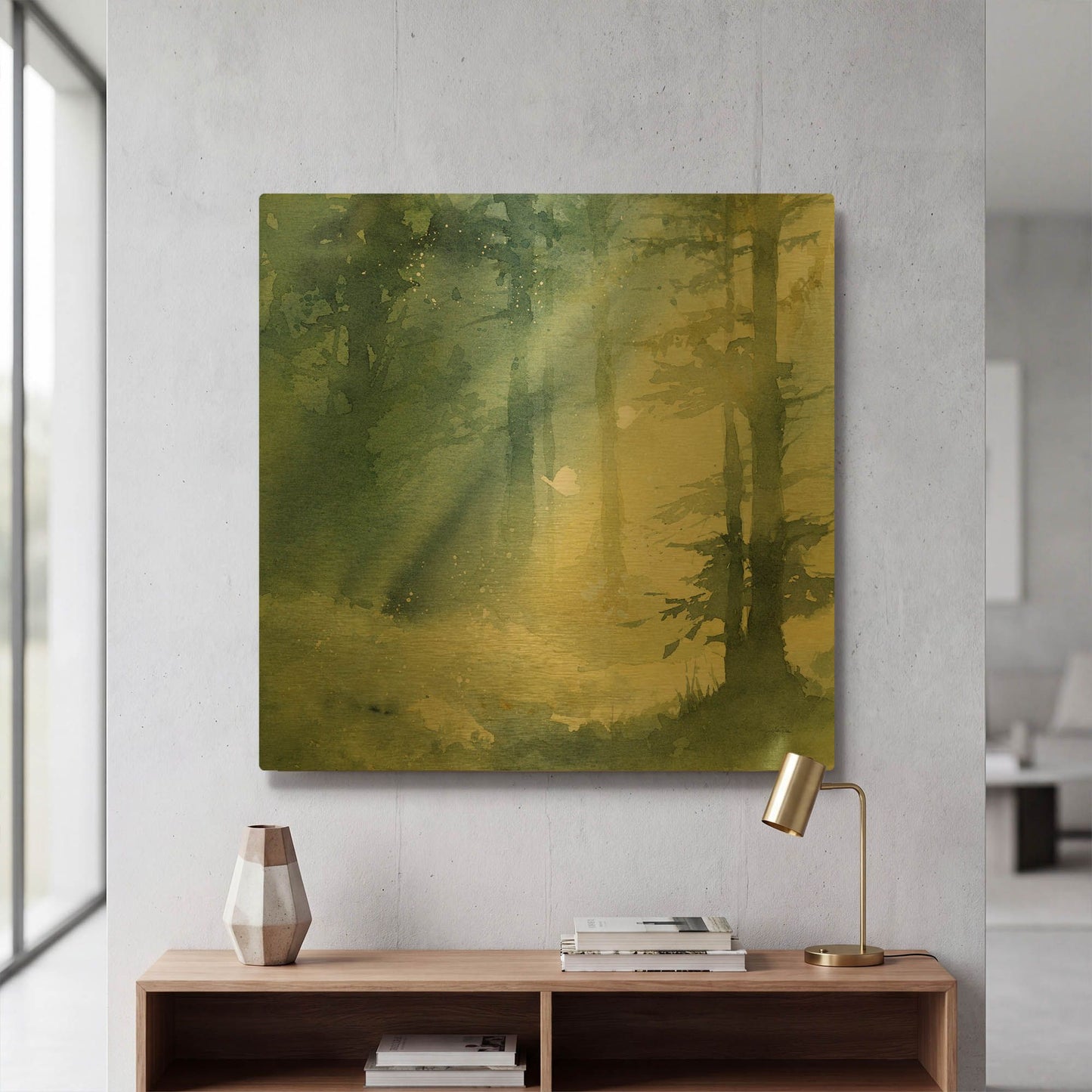 'Shady Grove' By Katrina Pete Gold Metal Wall Art