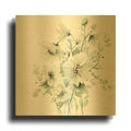 'Secret Garden Bouquet I' By Katrina Pete Gold Metal Wall Art