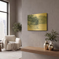 'Winter Lake' By Katrina Pete Gold Metal Wall Art