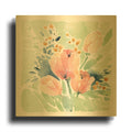 'Tulip Bower' By Katrina Pete Gold Metal Wall Art