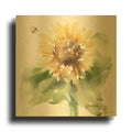 'Sunflower Meadow III' By Katrina Pete Gold Metal Wall Art