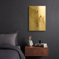'Giraffe Love' By Katrina Pete Gold Metal Wall Art