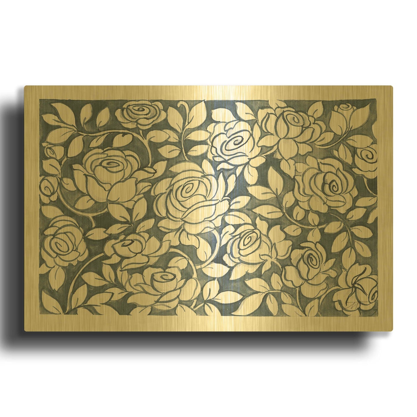 'Farm Life VII' By Miranda Thomas Gold Metal Wall Art