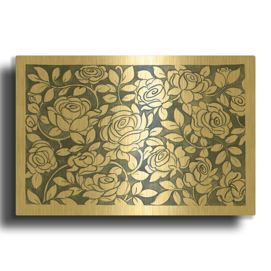 'Farm Life VII' By Miranda Thomas Gold Metal Wall Art