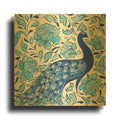 'Peacock Garden IV' By Miranda Thomas Gold Metal Wall Art