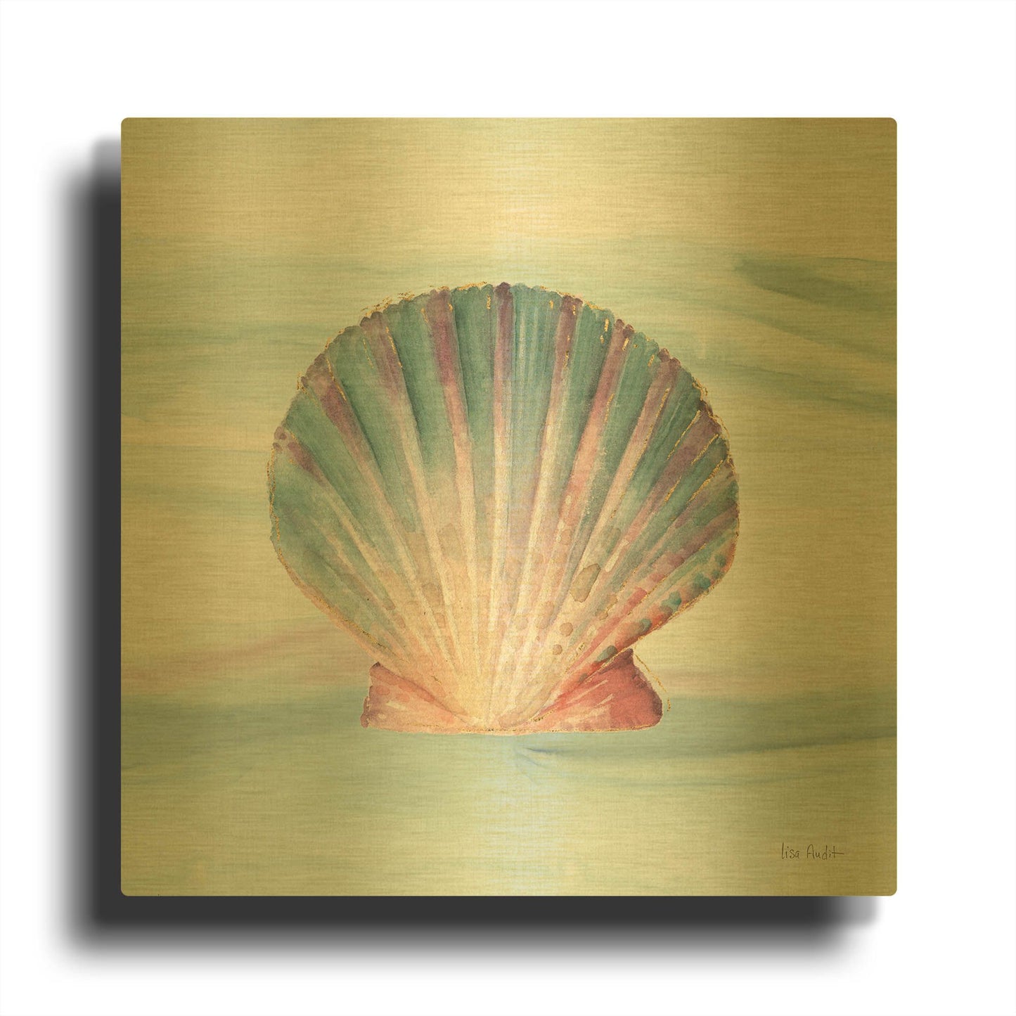 'Ocean Dream VI' By Lisa Audit Gold Metal Wall Art