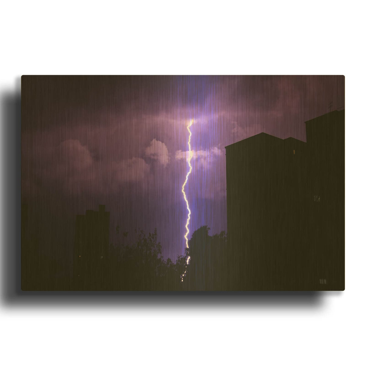 'Wisteria Sky' By NASA Space Photos Gold Metal Wall Art
