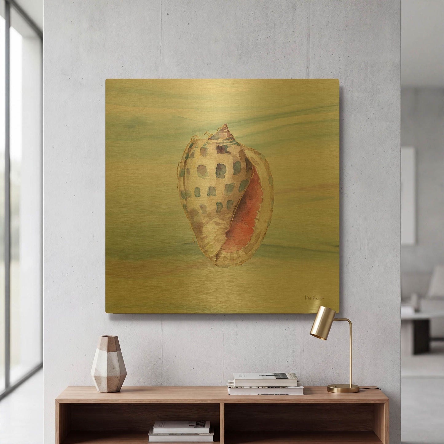 'Ocean Dream VII' By Lisa Audit Gold Metal Wall Art