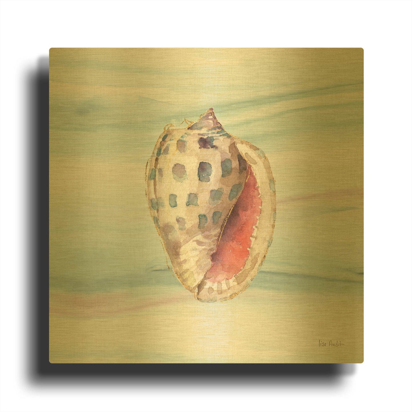 'Ocean Dream VII' By Lisa Audit Gold Metal Wall Art