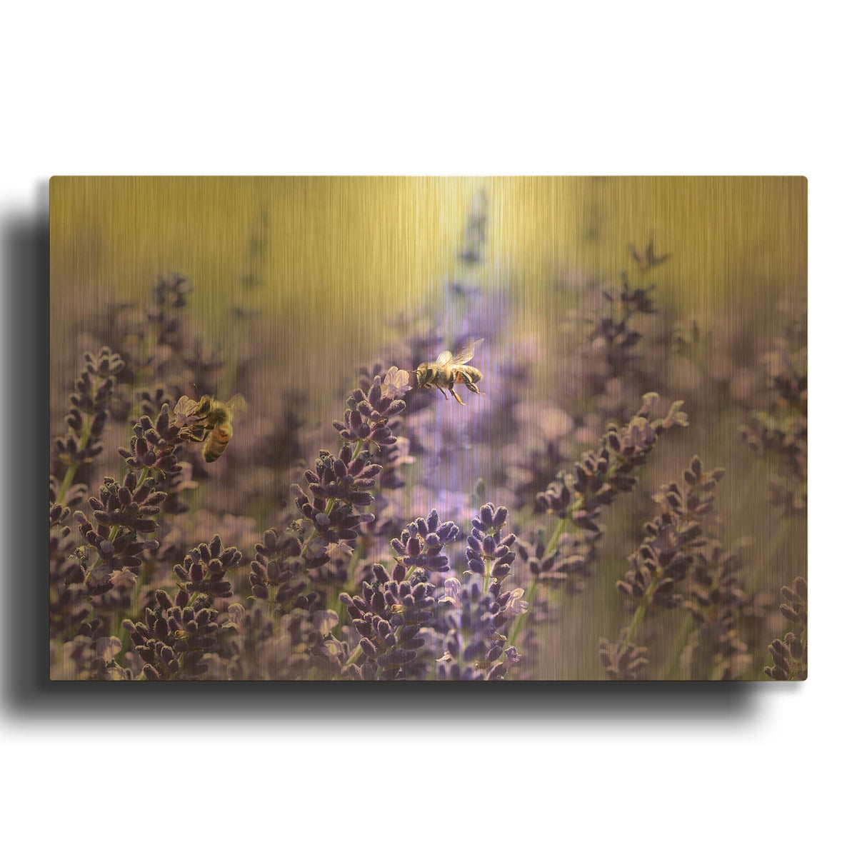 'Lavender Honey' By NASA Space Photos Gold Metal Wall Art