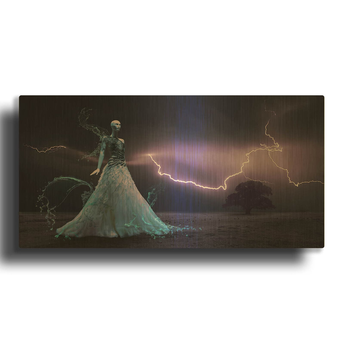 'Iris Fantasy' By NASA Space Photos Gold Metal Wall Art