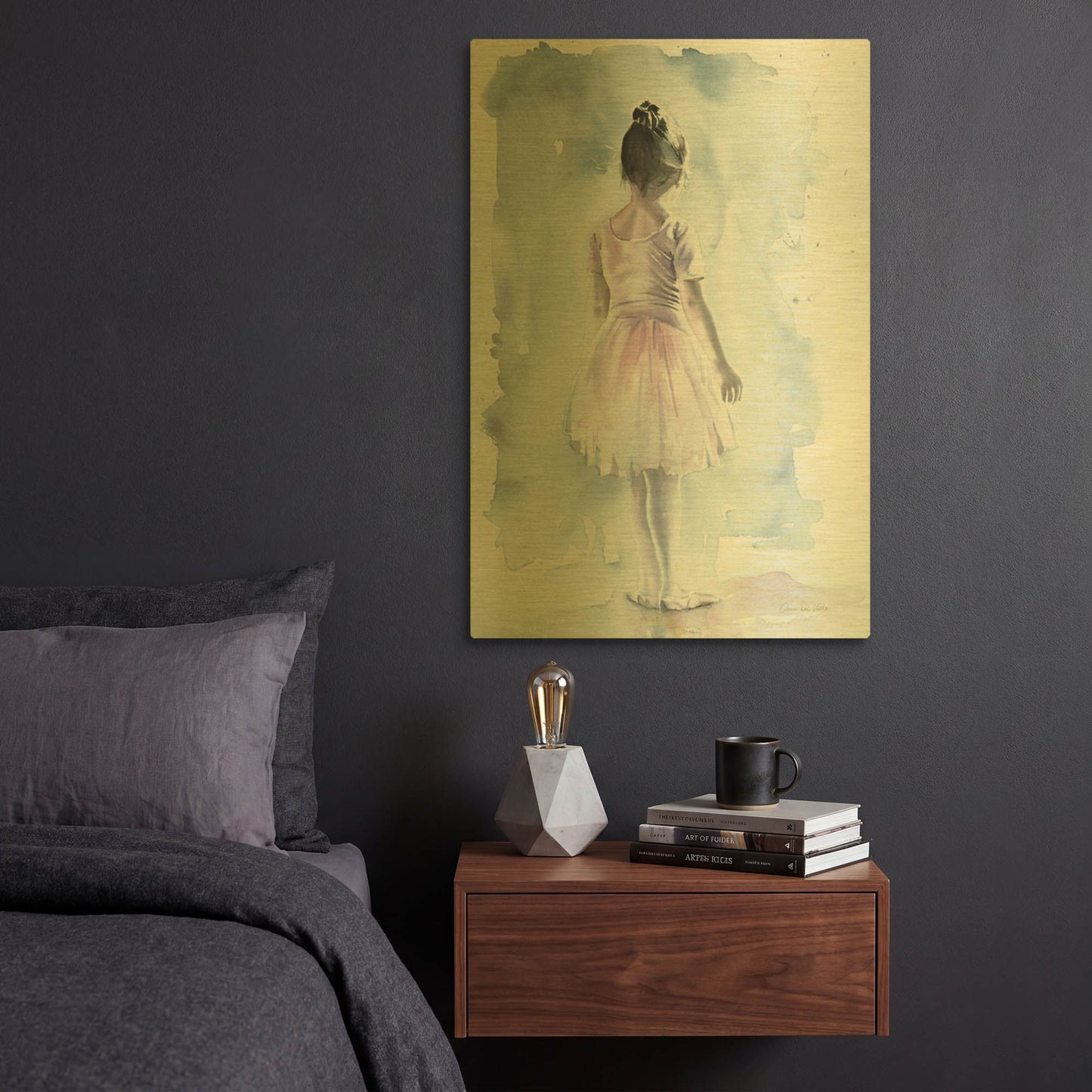 'Time To Go On' By Aimee Del Valle Gold Metal Wall Art