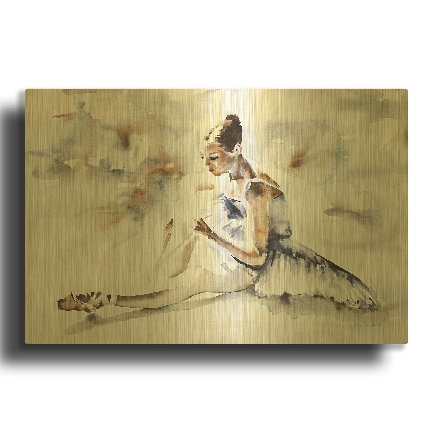 'Dress Rehearsal' By Aimee Del Valle Gold Metal Wall Art