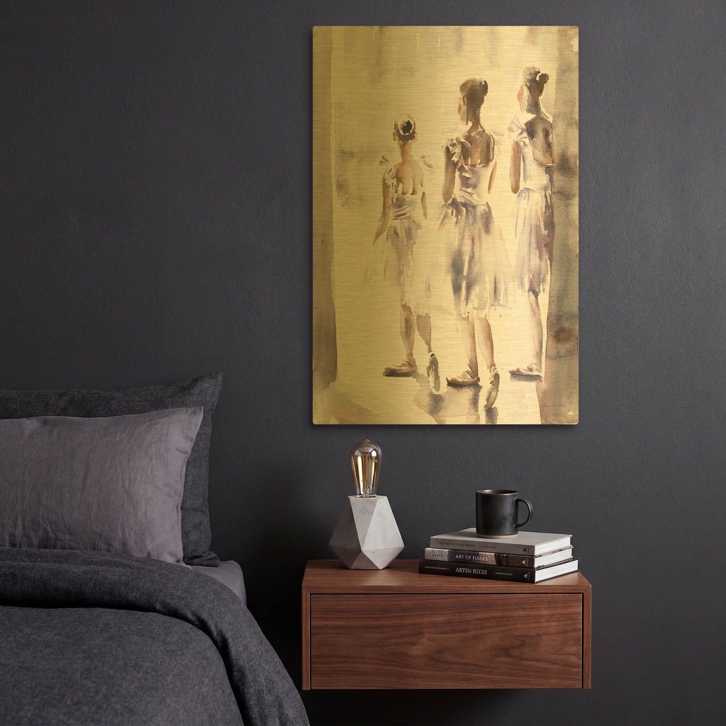 'In The Wings' By Aimee Del Valle Gold Metal Wall Art
