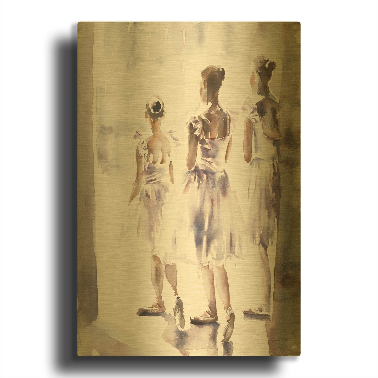 'In The Wings' By Aimee Del Valle Gold Metal Wall Art