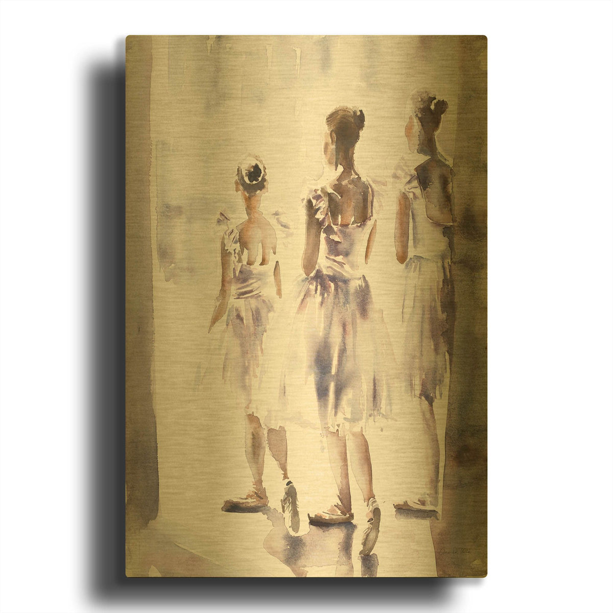 'In The Wings' By Aimee Del Valle Gold Metal Wall Art
