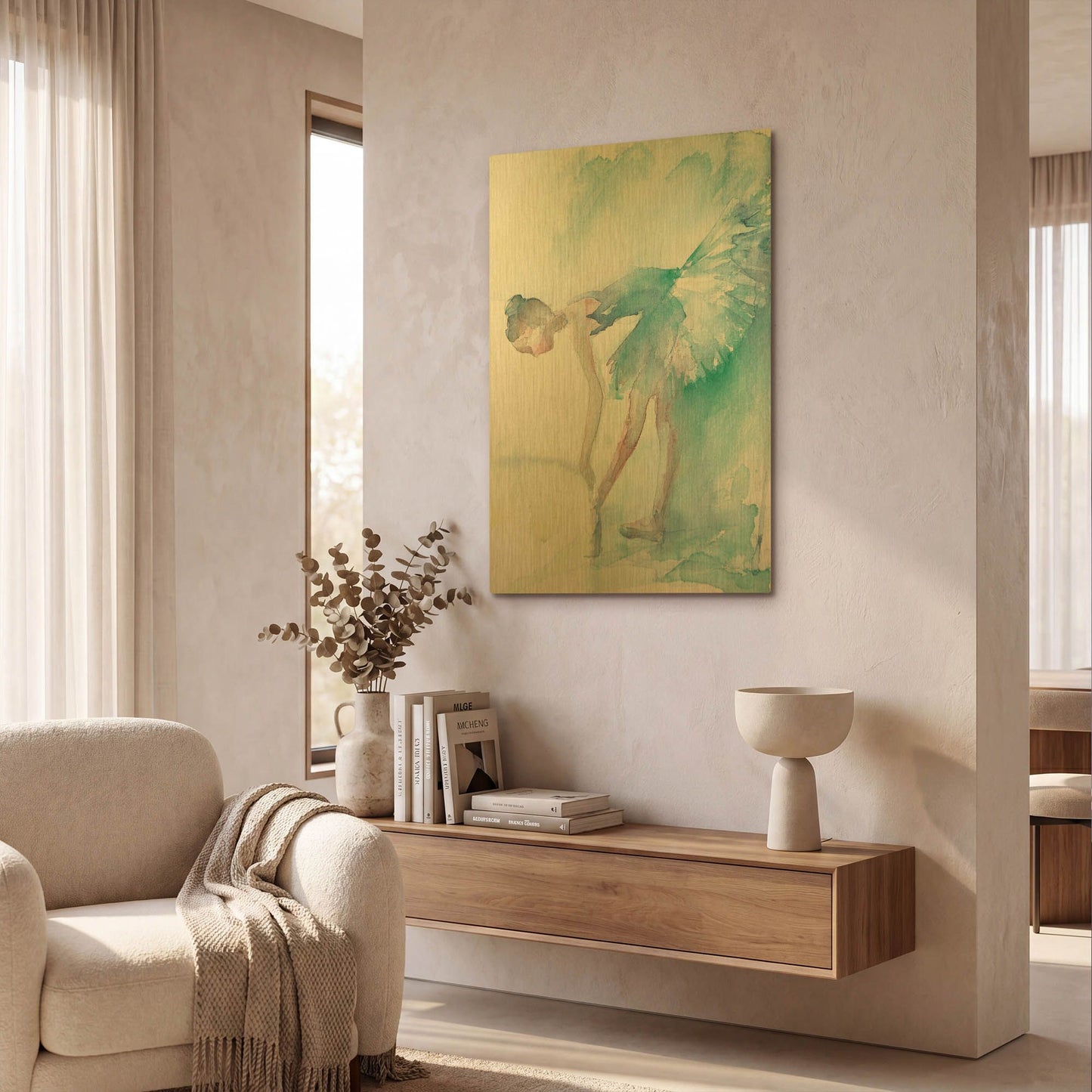 'Pointe Shoes' By Aimee Del Valle Gold Metal Wall Art