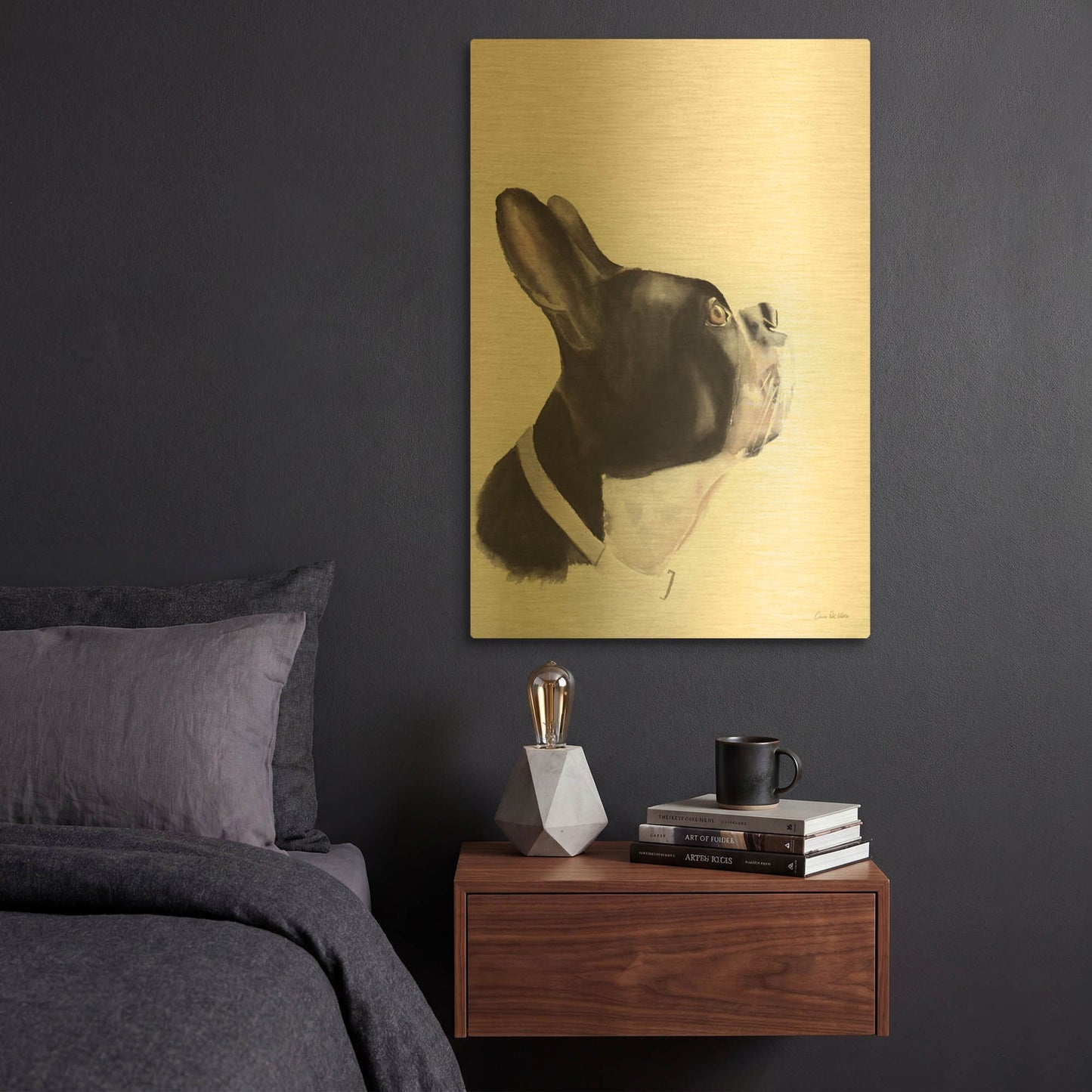'Breakfast Time' By Aimee Del Valle Gold Metal Wall Art