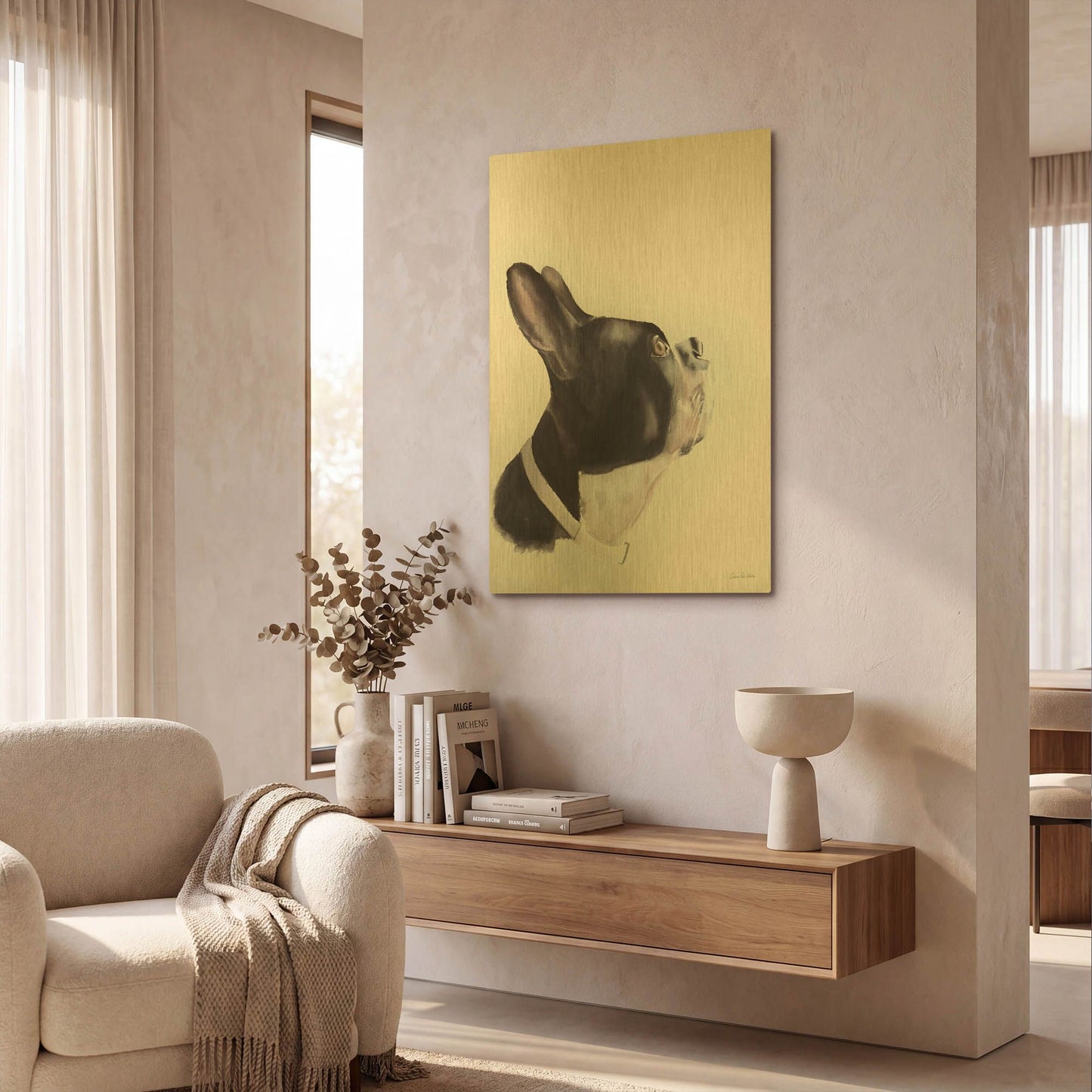 'Breakfast Time' By Aimee Del Valle Gold Metal Wall Art