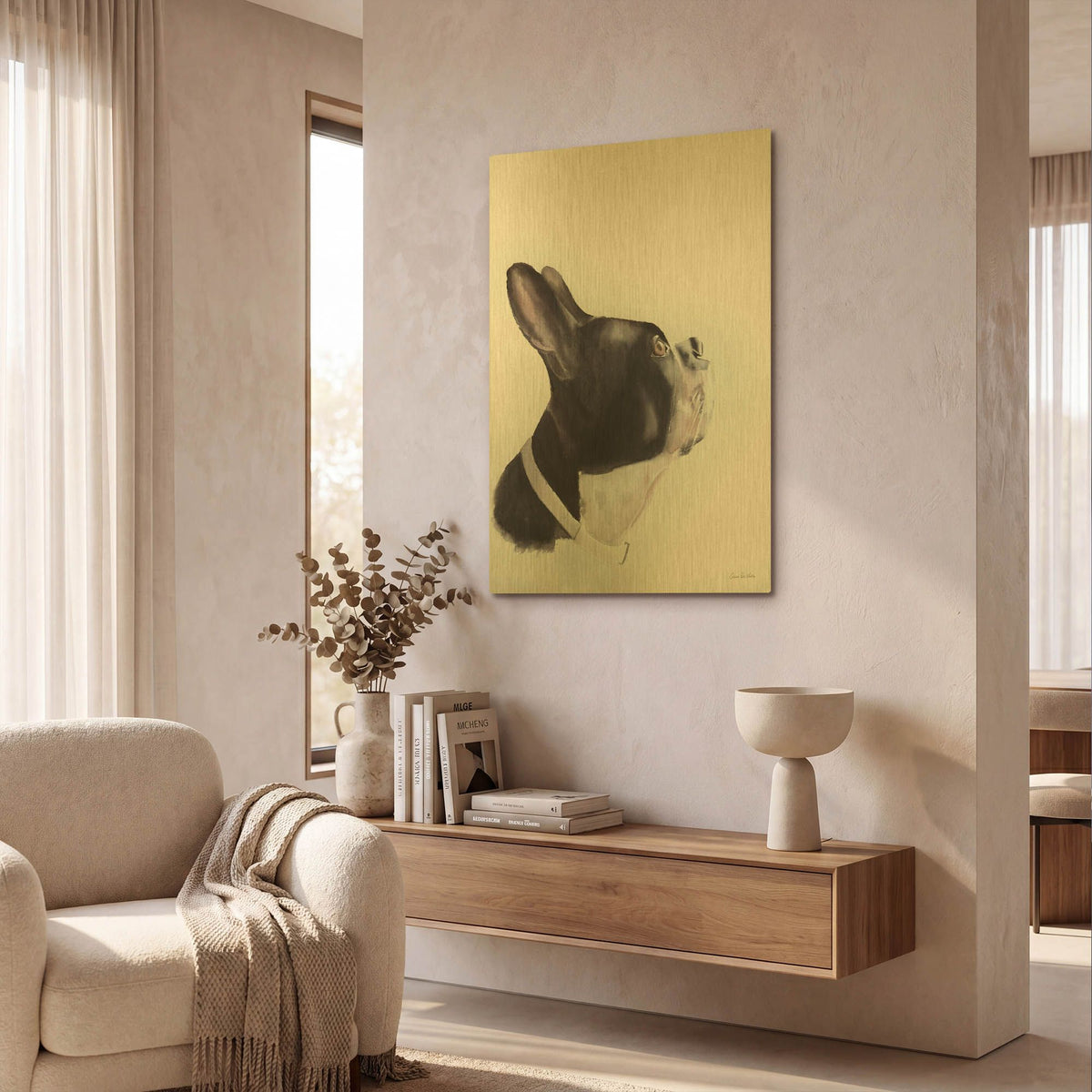 'Breakfast Time' By Aimee Del Valle Gold Metal Wall Art
