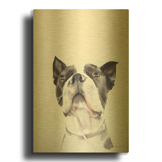 'Bird Watching' By Aimee Del Valle Gold Metal Wall Art