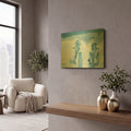 'Ice Bears' By Aimee Del Valle Gold Metal Wall Art